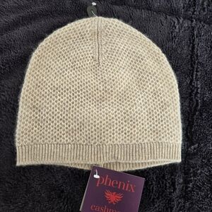 Phenix Beige Cashmere Beanie